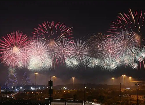 竹溪县焰火晚会